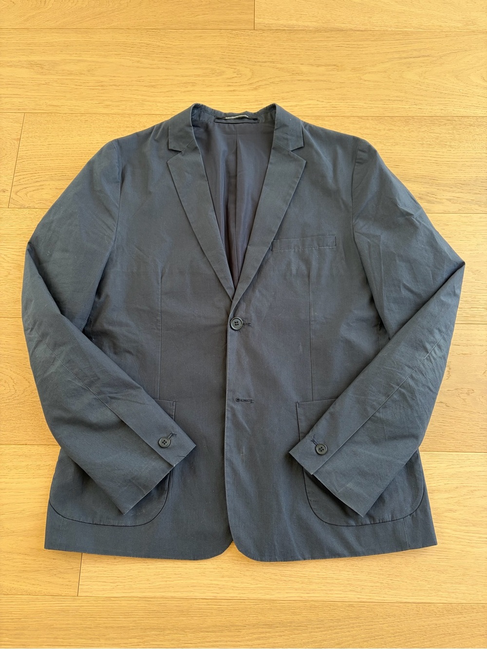H&M Dark Navy Single-Button Blazer